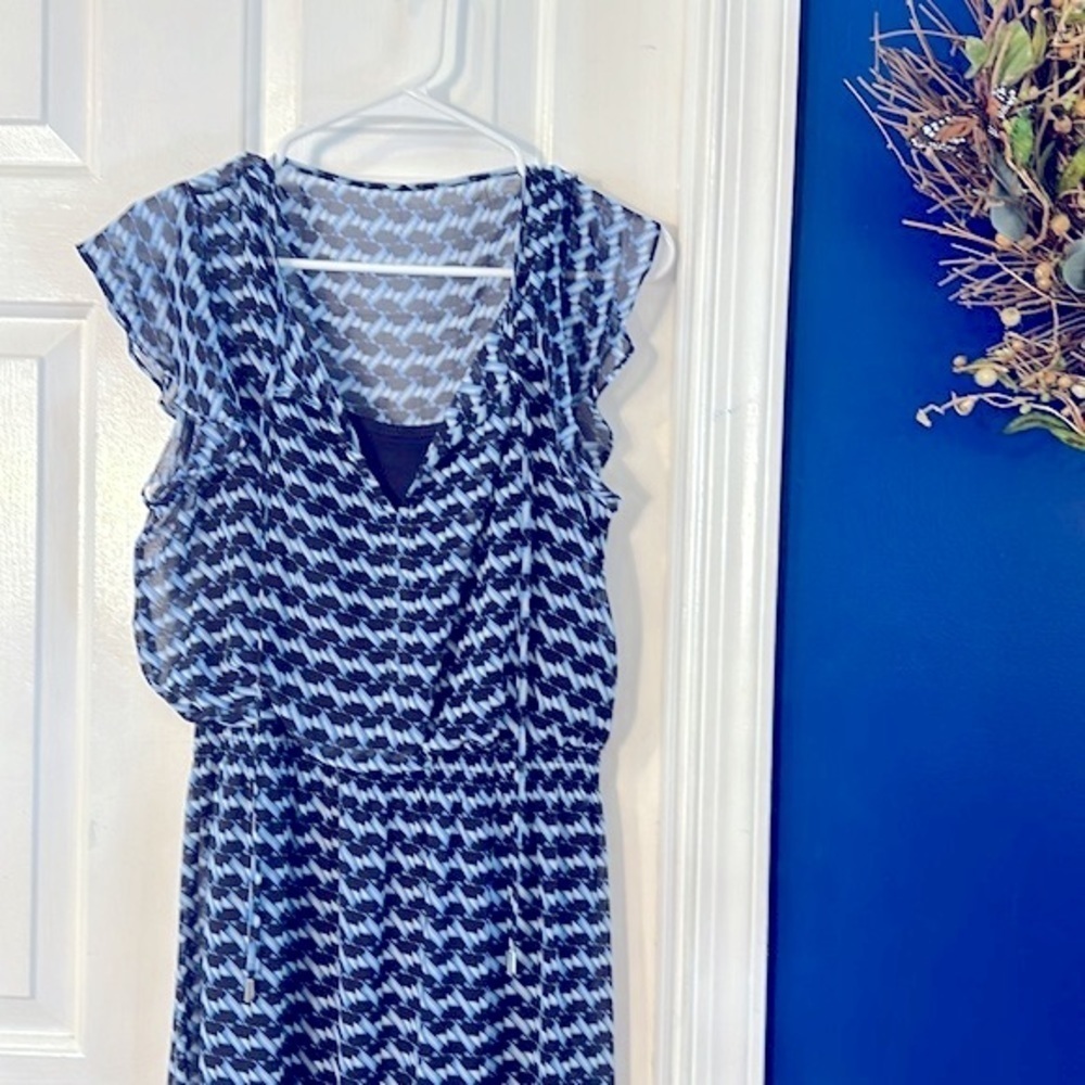 Women’s London Times Short Sleeve Sheer Round Neck Maxi Dress Size 6 - Picture 3 of 10
